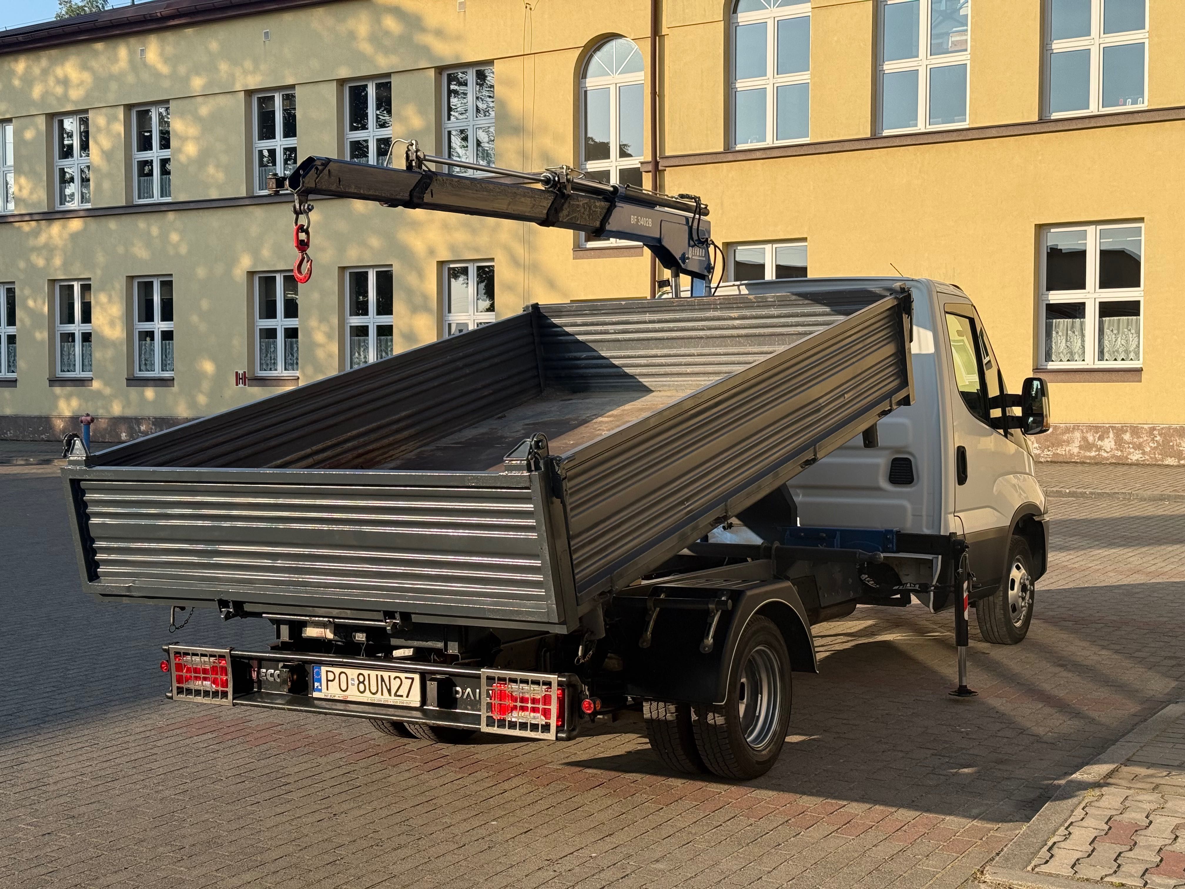 3,5t IVECO Daily wywrotka z HDS 2,3t/8t super mocny, zadbany,PRZEBIEG!