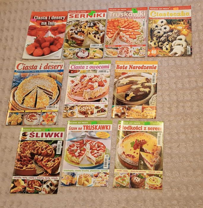 Kuchnia Pyszne ciasta 10 czasopism duzy zestaw numer 2