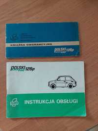 Fiat 126p ksiazka gwarancyjna instr obslugi