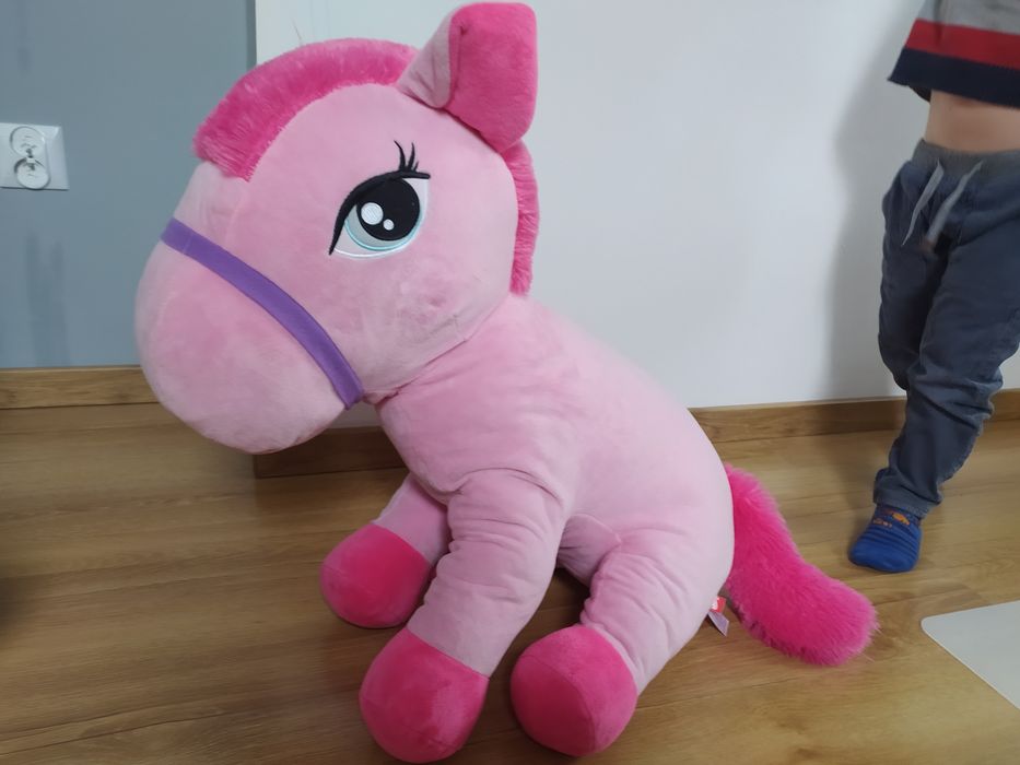 Osioł pluszowy różowy 60cm