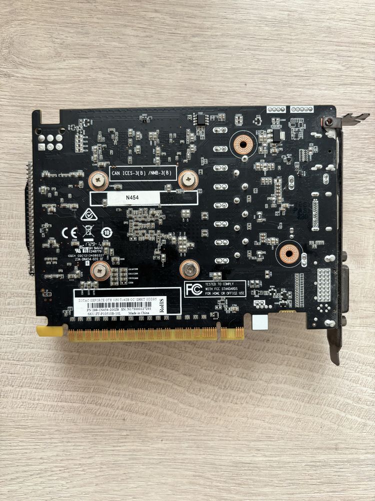 Видеокарта ZOTAC GEFORCE GTX 1050 Ti 4GB