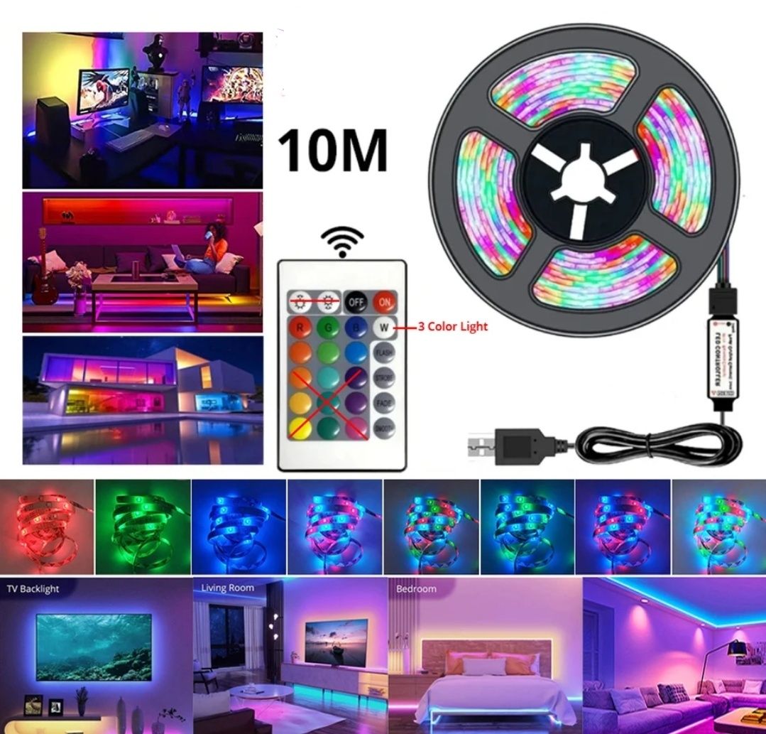 RGB 10 metros 2835 LED Strip Light Bluetooth