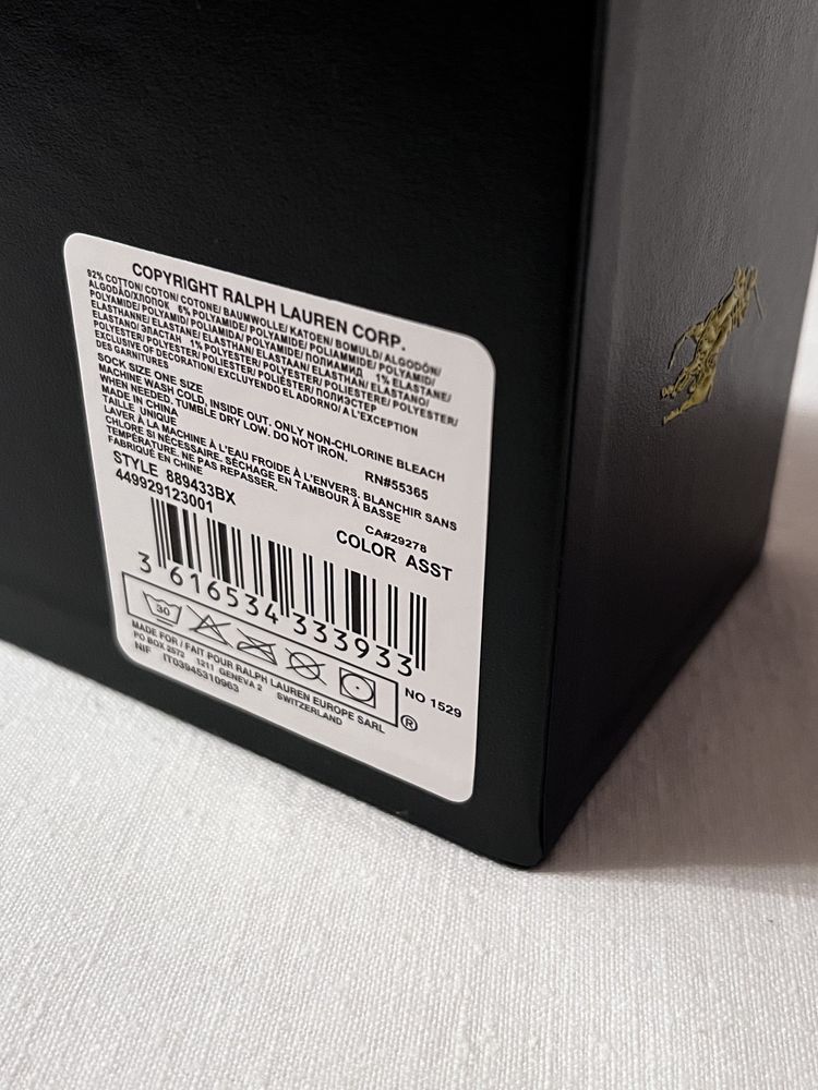 Ralph Lauren skarpety uniwersalne damskie prezent giftbox