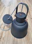 Lampa wisząca - czarna, loft, E27