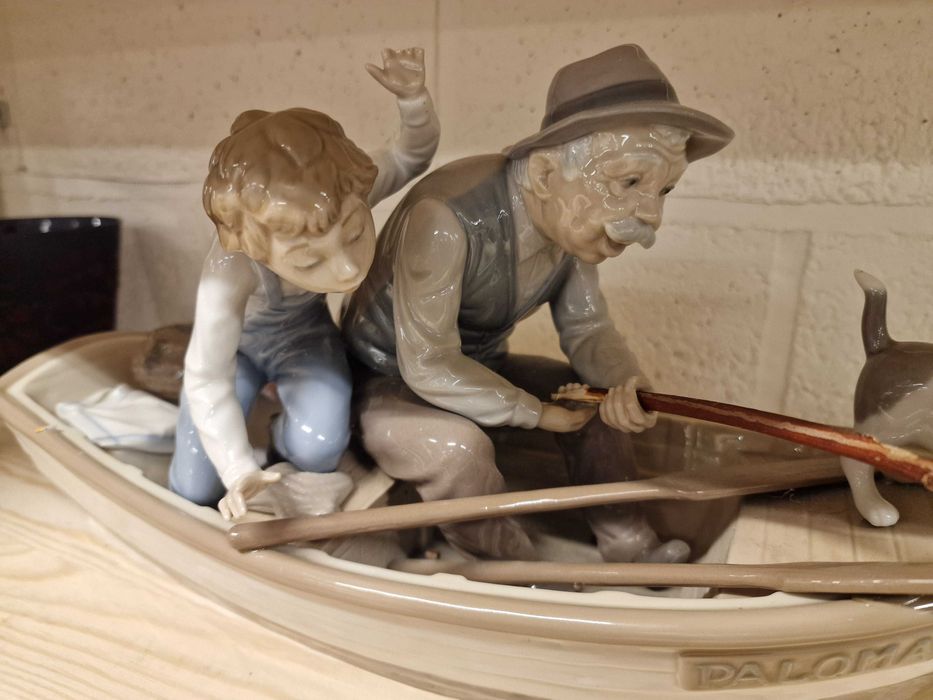 Статуэтка рыбалка с дедом,  Lladro