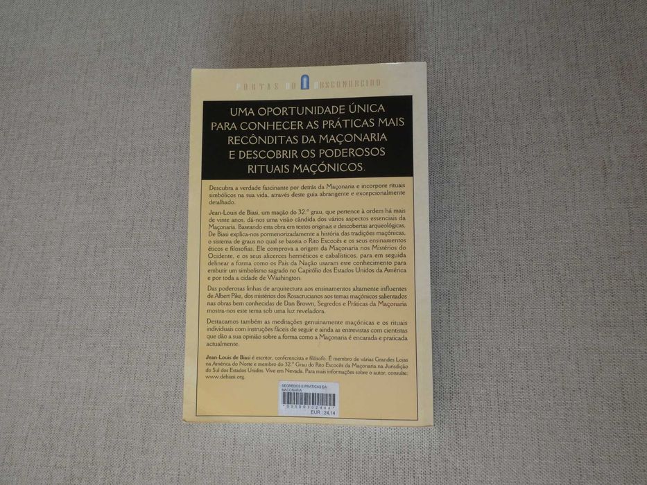 Livro Segredos e Práticas da Maçonaria, de Jean-Louis Biasi