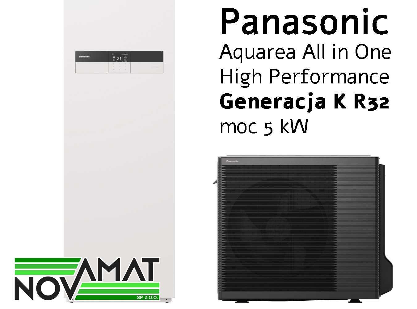 Pompa ciepła Panasonic All in one seria K 5 KW KIT-ADC05K3E5 [MONTAŻ]