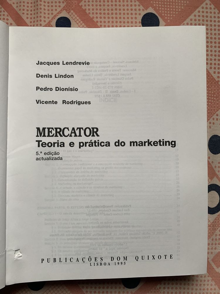 “Mercator - teoria e prática do Marketing” - 5a edição