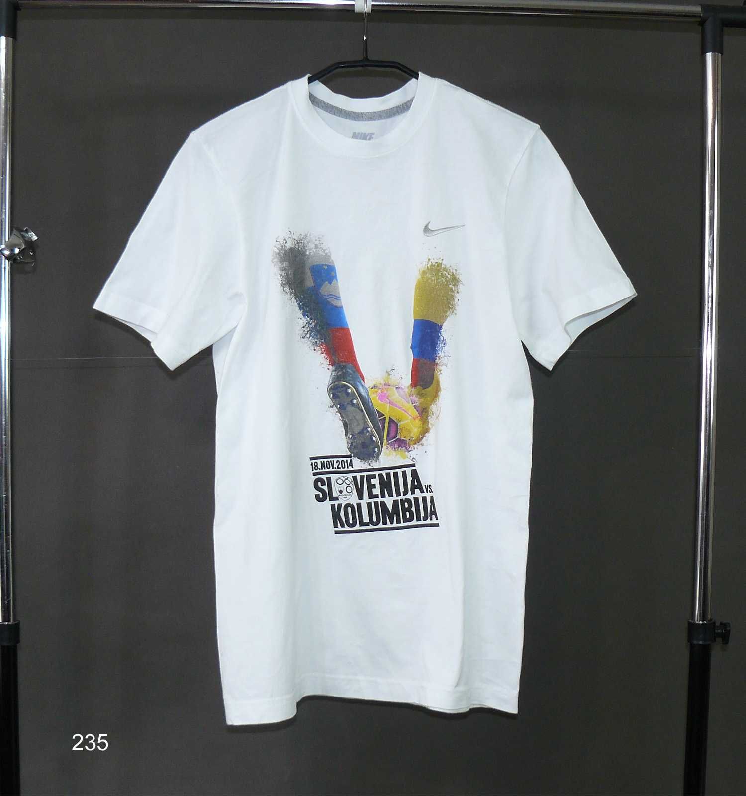 Nike Atrakcyjna markowa bawełniana koszulka roz S