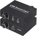 Tendak Zewnętrzna karta dźwiękowa USB stereo do PS5,PC,laptopów (155b)