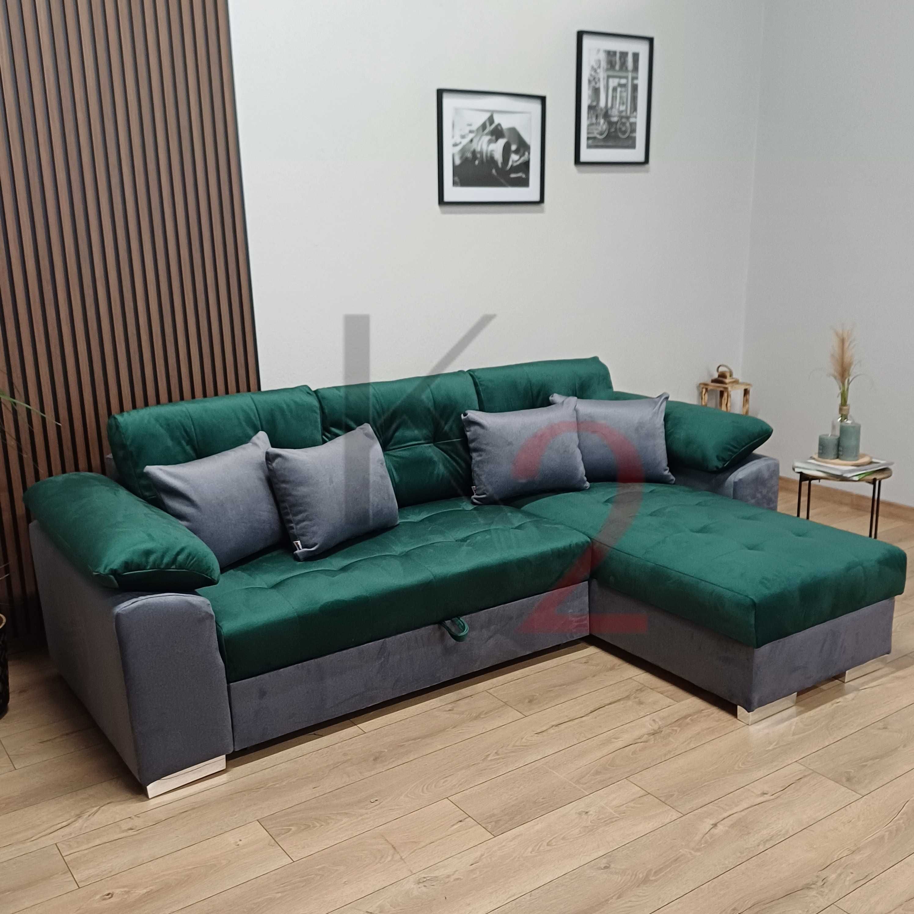 Narożnik DENVER, rogówka, sofa, mały do salonu USB +GRATIS