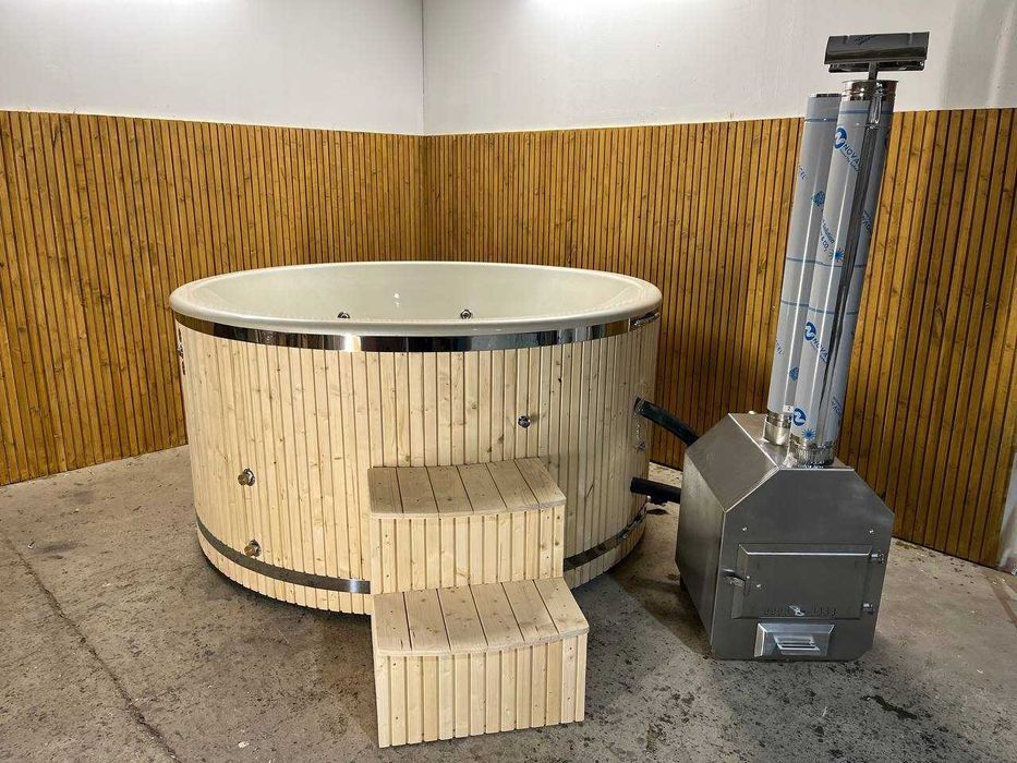 Balia ogrodowa klasy Premium, fińska bania jacuzzi gorąca beczka sauna