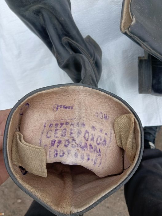 Хромовые сапоги размер 40.