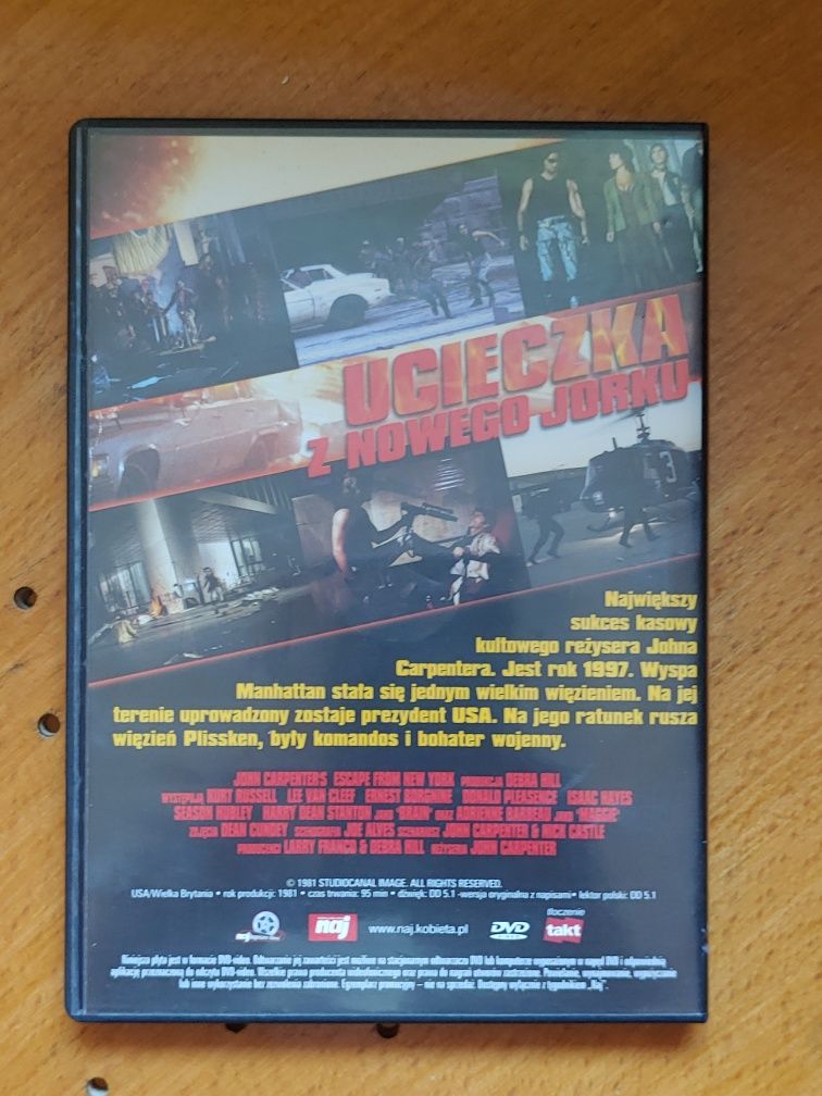 Film Escape from New York (Ucieczka z Nowego Jorku) płyta DVD