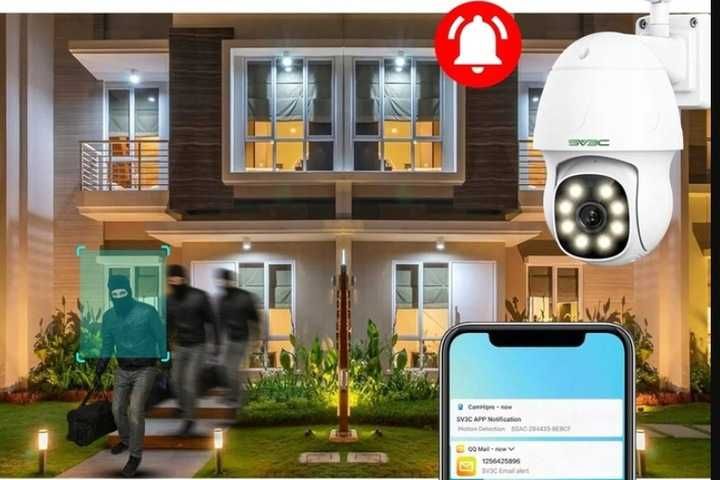 SV3C Kamera monitoringowa zewnętrzna Wi-Fi, 5 MP PTZ kamera WiFi KA2