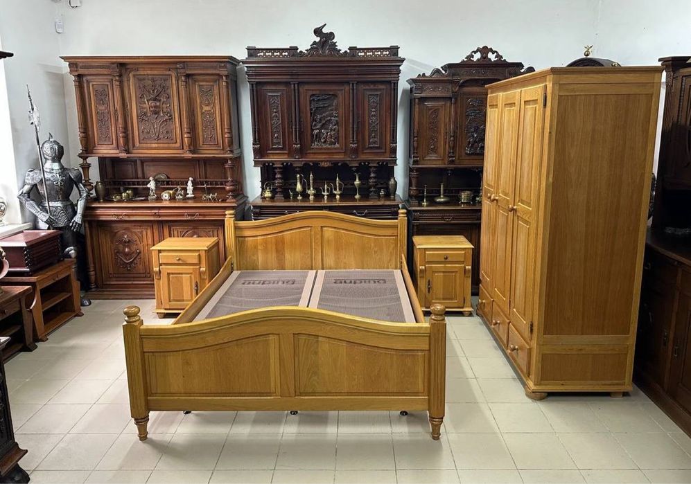 Спальний гарнітур шафа дерево шкаф 3504 ліжко дуб 3505 тумба 3506