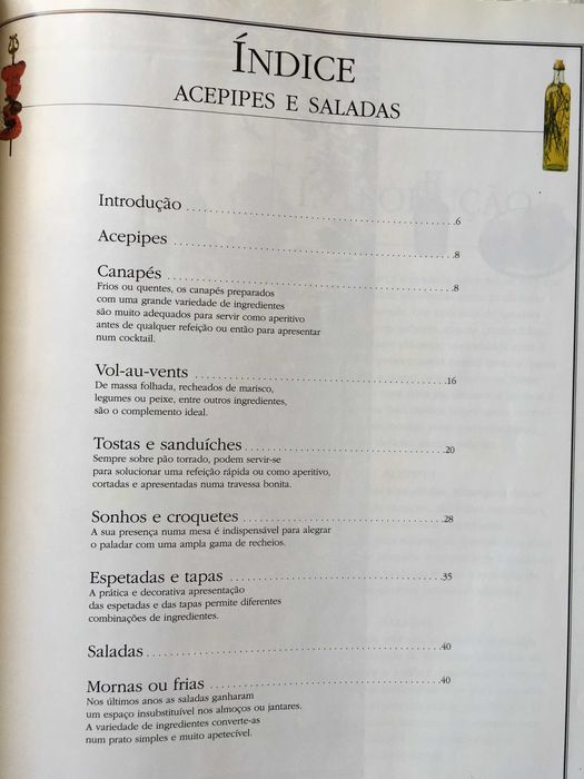 Livro Acepipes e Saladas