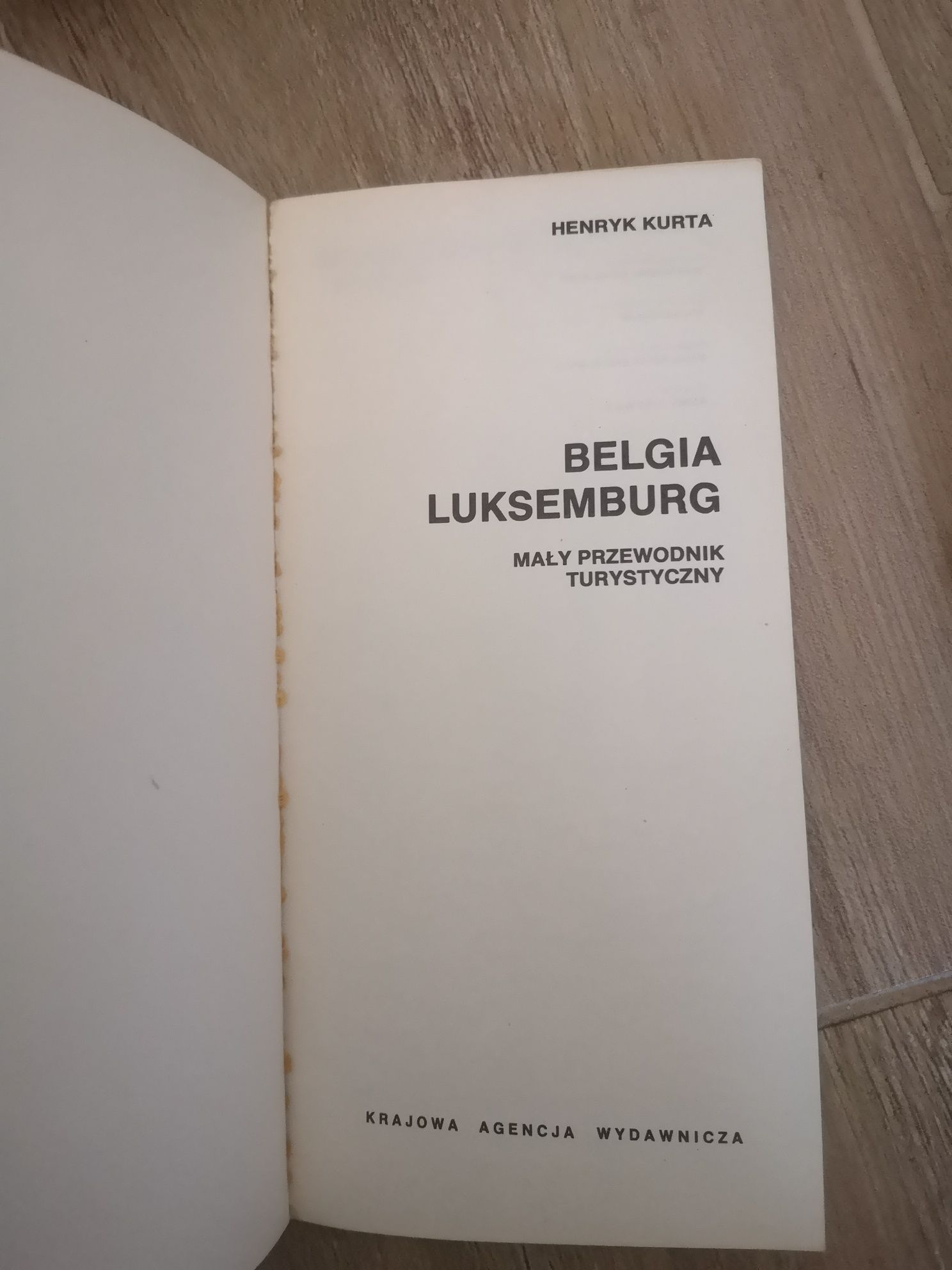 Informator turystyczny Belgia Luksemburg wyprzedaż garażowa stare