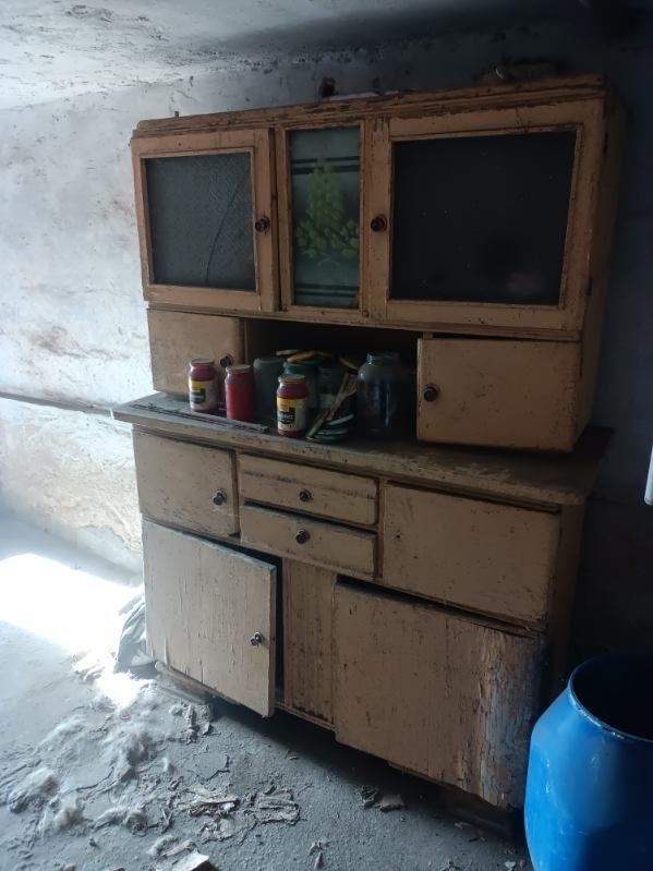 Meble PRL kredens witryna do renowacji