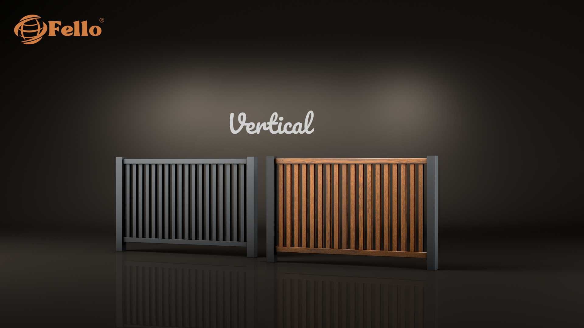 Ogrodzenie płot przęsło aluminium RAL na wymiar panel segment