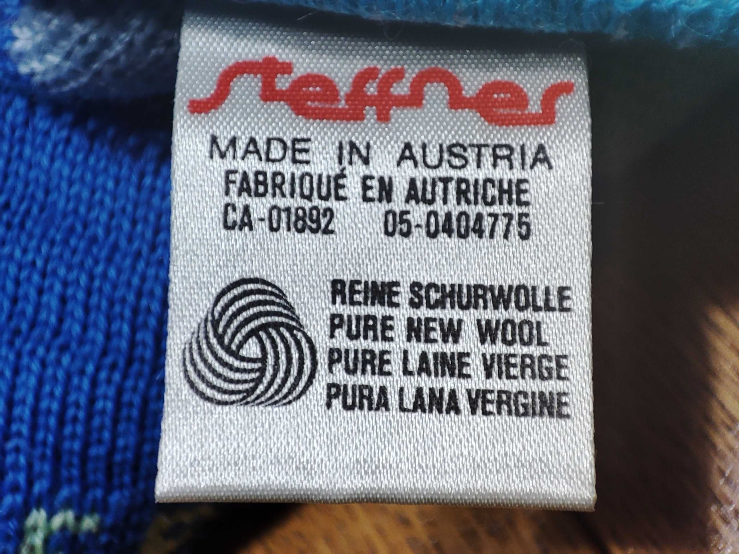 Czapka  narciarska STEFFNER Pure Wool, 100% wełna - Nowa