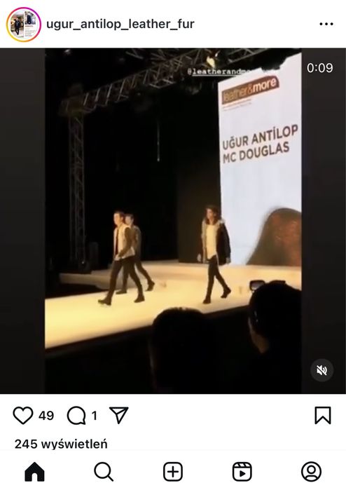 Kurtka skórzana męska S M Skóra granatowa