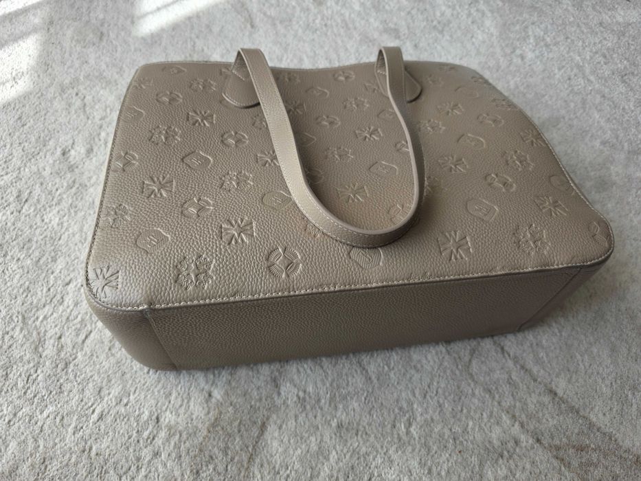 Torebka shopper duża Wittchen skóra naturalna, beżowa