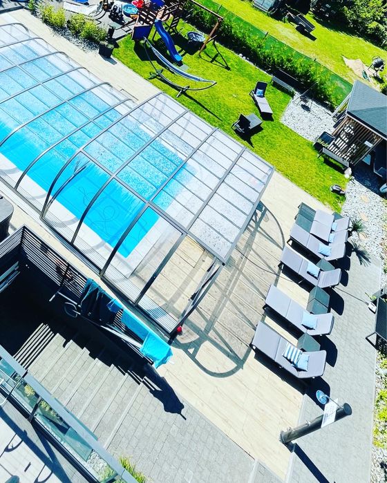 -Basen zadaszony, jacuzzi, sauna!klimatyzacja,aneksy kuchenne.