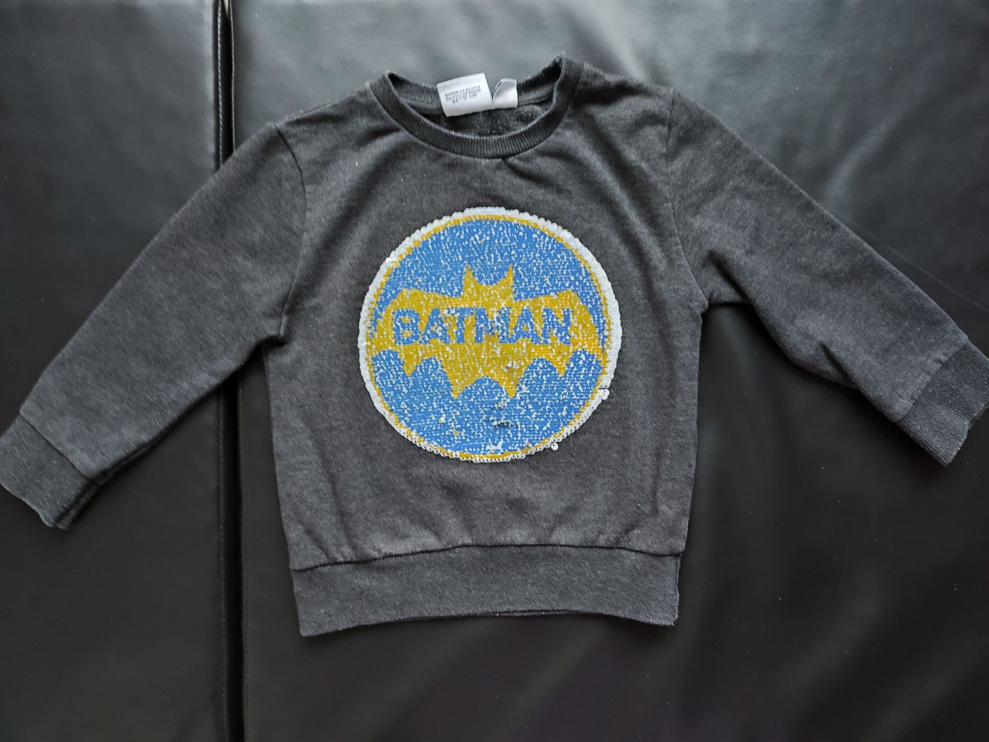 Bluza Batman r 4-5 lat z odwracanymi cekinami