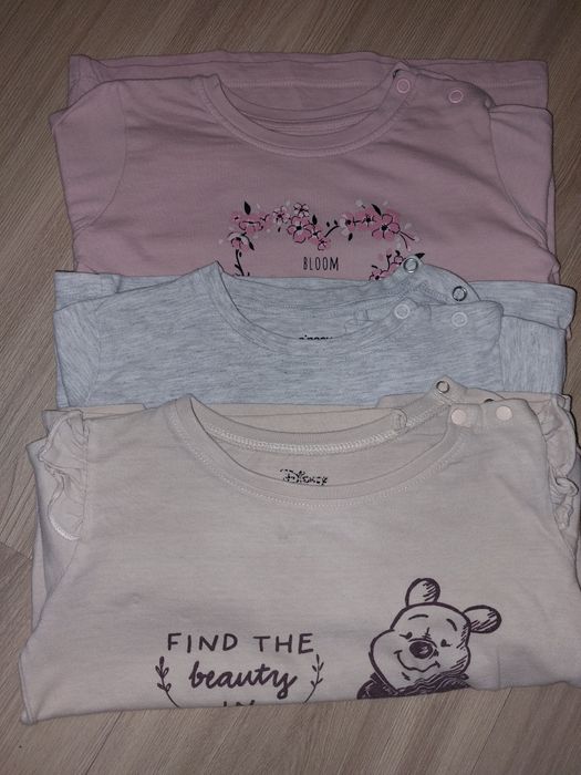 Zestaw 3 bluzek na długi rękaw dla dziewczynki 98 cm Sinsay