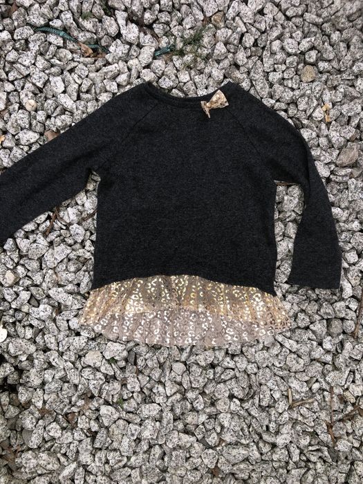 bluza HM sweterek szara 4-6 lat bluzka 110-116