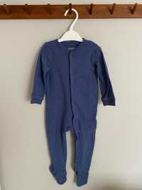 Niebieski pajacyk piżama jednoczęściowa lupilu rozm 74