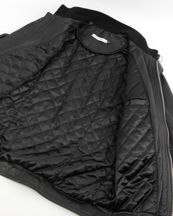 IANNALFO & SGARIGLIA чоловіча чорна шкіряна куртка. Оригінал. (50)