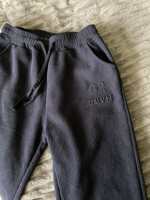 Брюки в рубчик на флисе