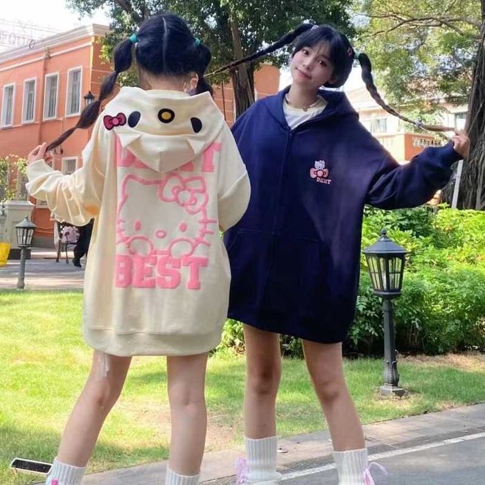 Зіпка худі з начосом Hello Kitty р.S-L