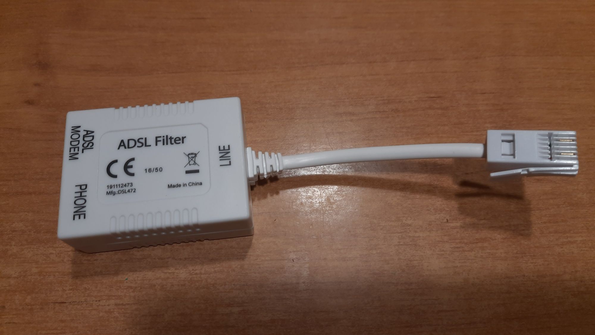 ADSL фільтр DSL472 Модем Маршрутизатор розгалужувач телефонної лінії