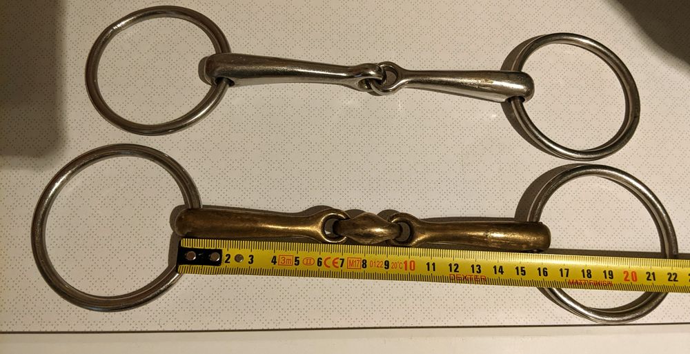 wędzidła 2 szt 14 i 15cm !