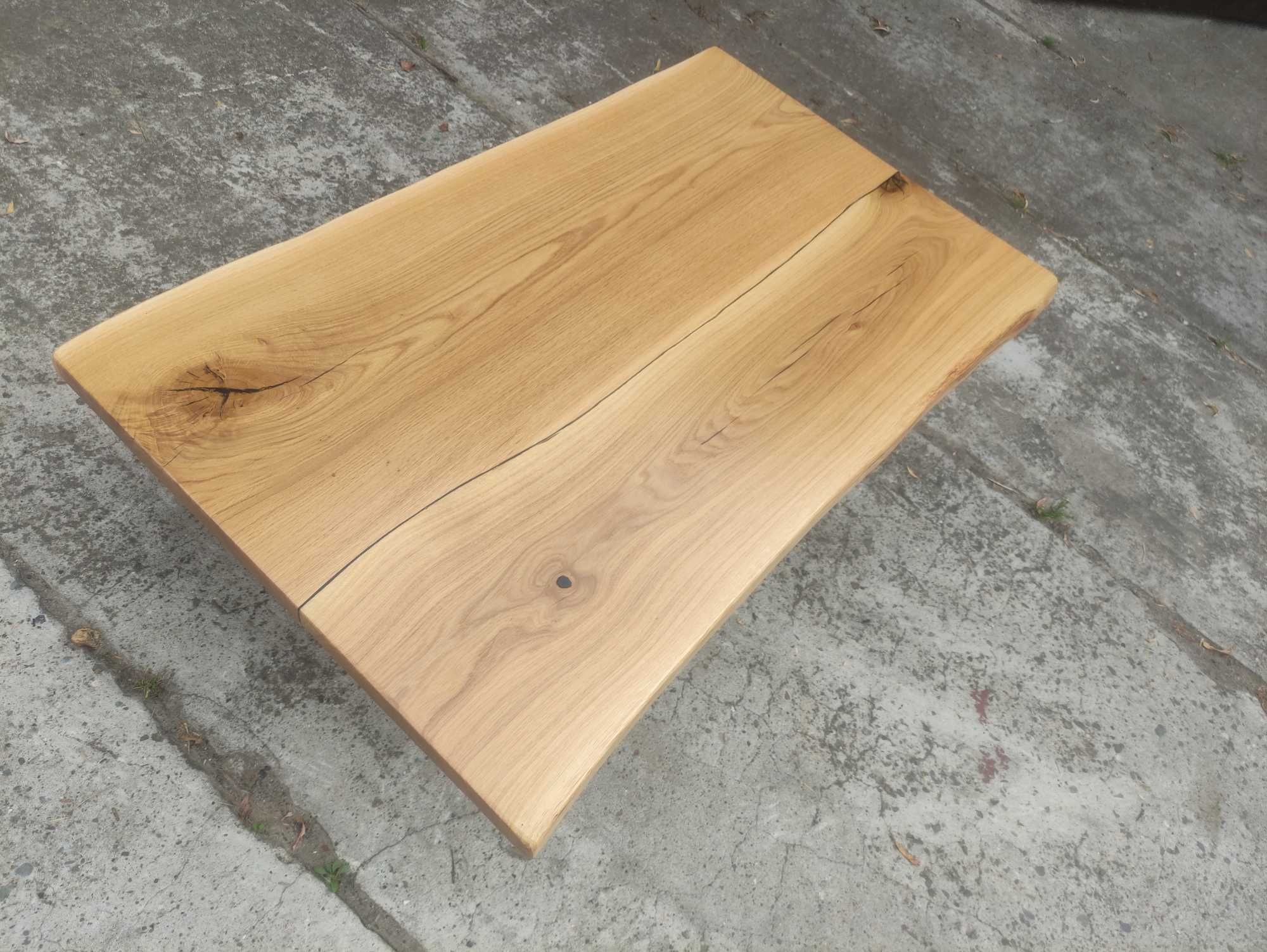 Blat dębowy 125x75 w stylu rustykalnym na stół biurko ławę