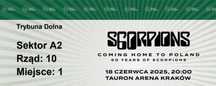 Odsprzedam 2 bilety na koncert Scorpions 18.06.2025