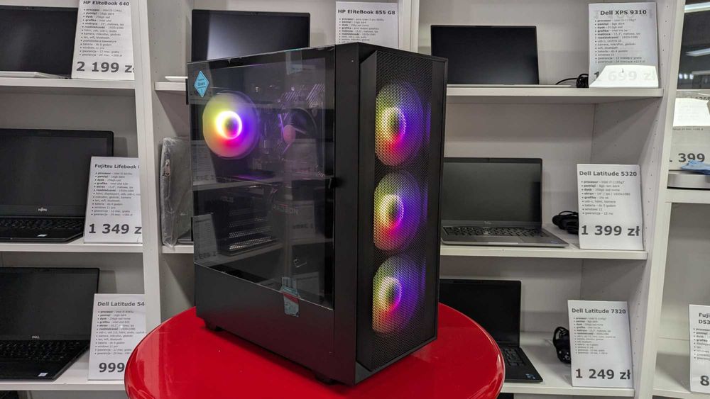 OD RĘKI Nowy Komputer Gamingowy Intel i5 16GB 1TB RX 7600 W11 Faktura