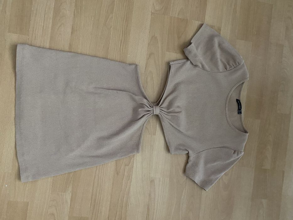 Sukienka prążek beżowa S/M