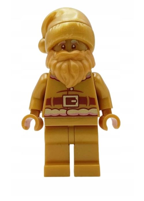 Lego Minifigurka Mikołaj Złoty Nowy