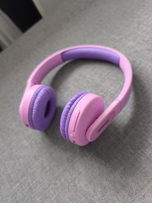 Słuchawki bezprzewodowe nauszne dla dzieci różowe Philips TAK4206PK