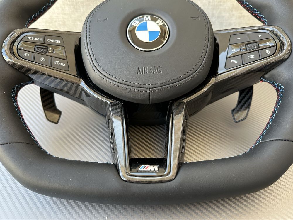 М руль карбон BMW G series g20 g30 g01 g05 g07 подогрев вибро