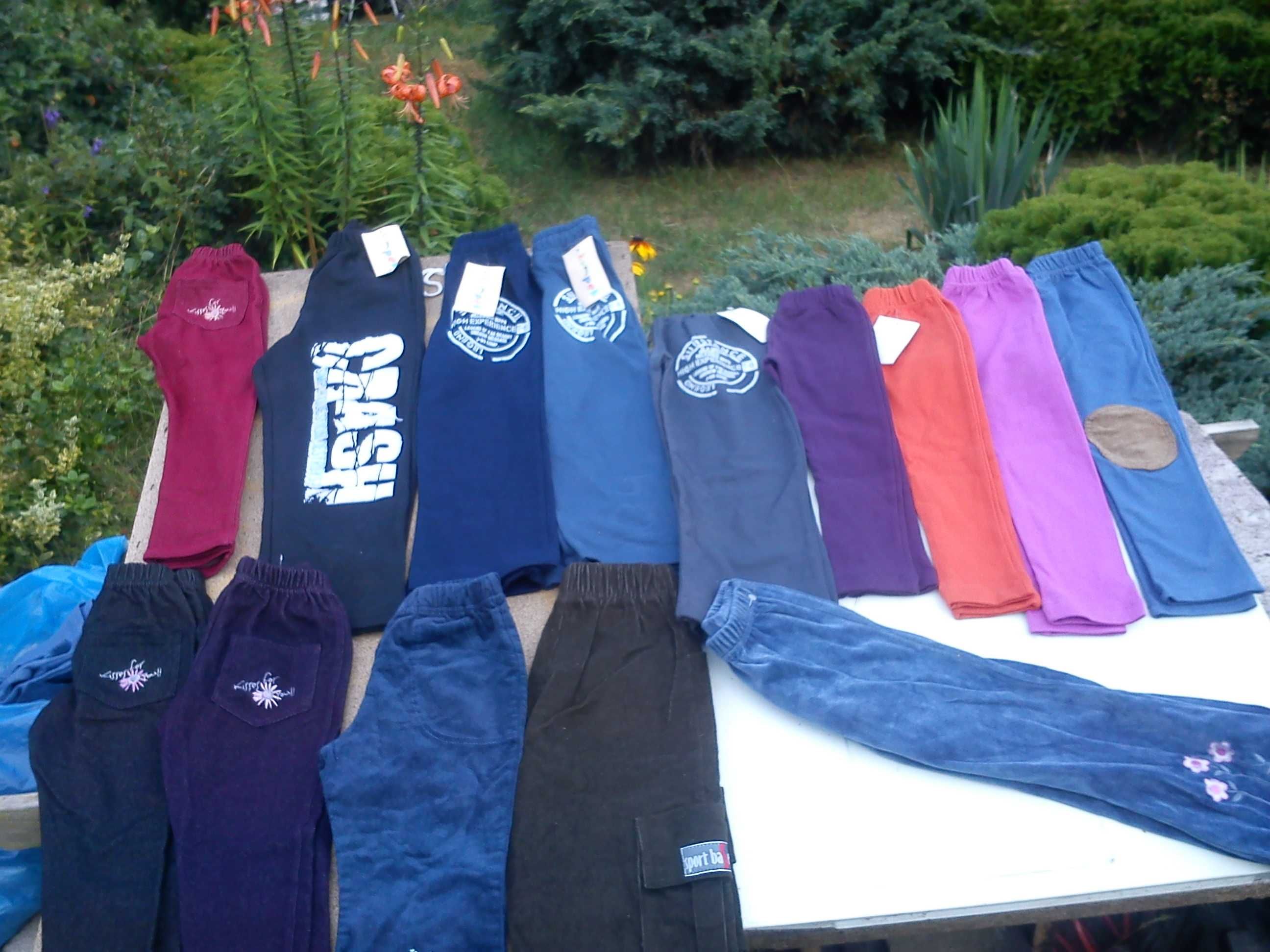 Legginsy, spodnie dresowe, ubrania, getry, 104 bawełna