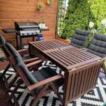 Drewniany zestaw ogrodowy Ikea applaro