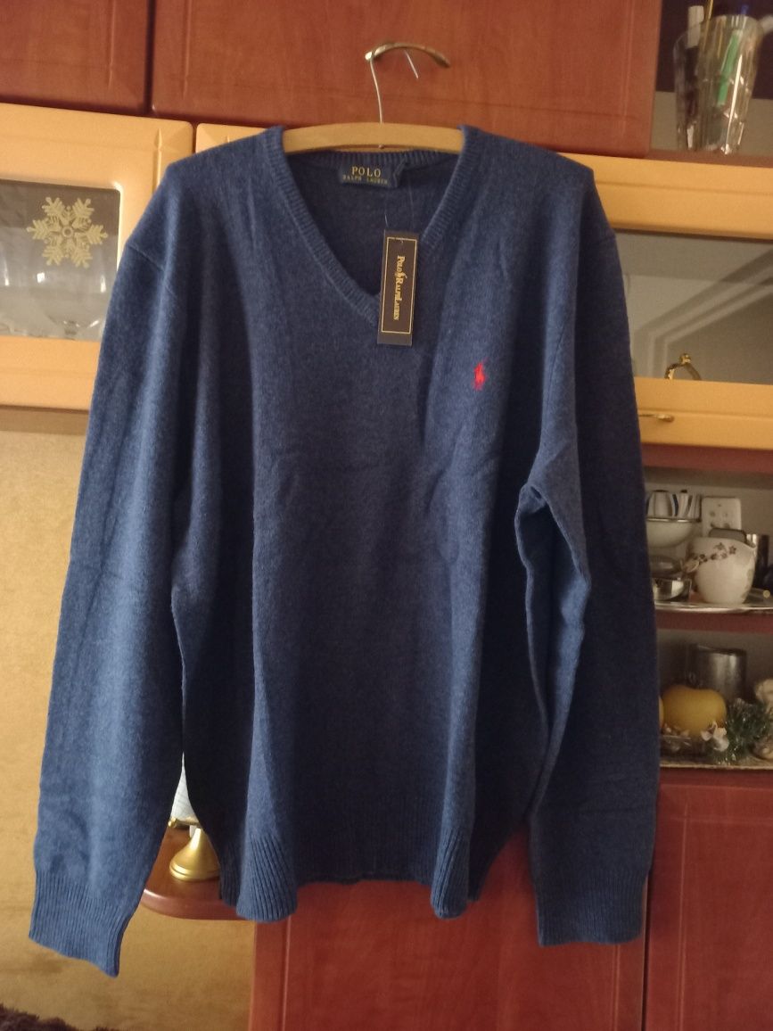 Polo ralf lauren sweter wool XL