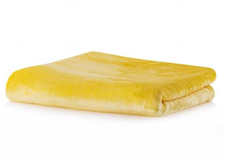 Nowy Koc 130cm x 170cm żółty miodowy Home&You