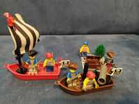 Lego Piratas Piraci papuga skrzynia monety łódka łódki