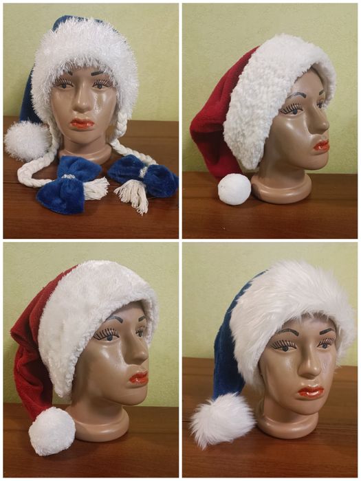 Детские и взрослые Новогодние  шапки